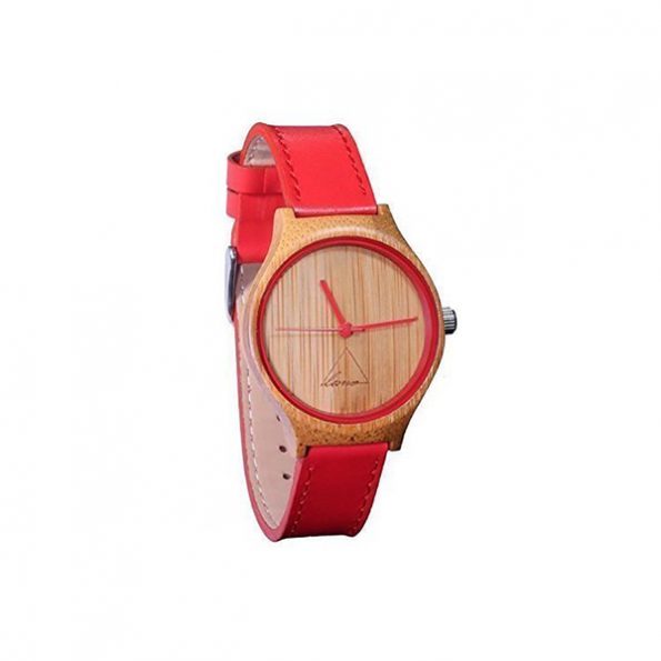Luno Wear Hana, Bamboo Wood Leather Watch